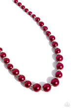 Load image into Gallery viewer, Manhattan Mogul - Red (Pearl) Necklace
