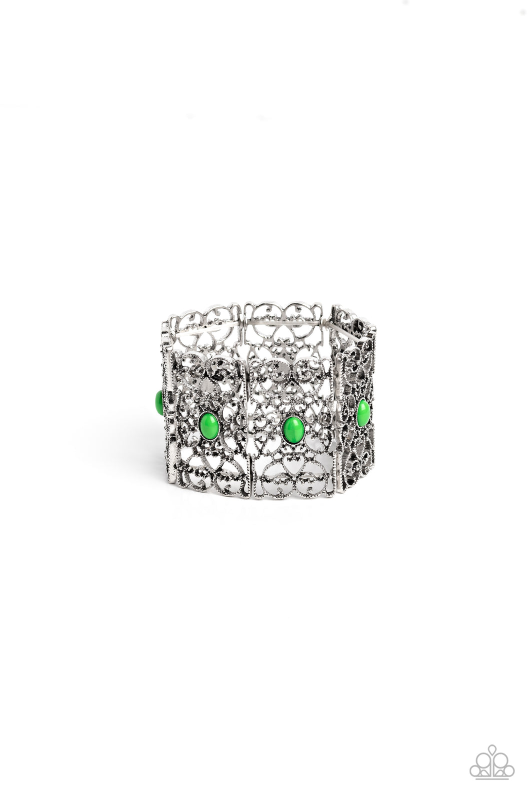 Fairest Filigree - Green (Bead) Bracelet