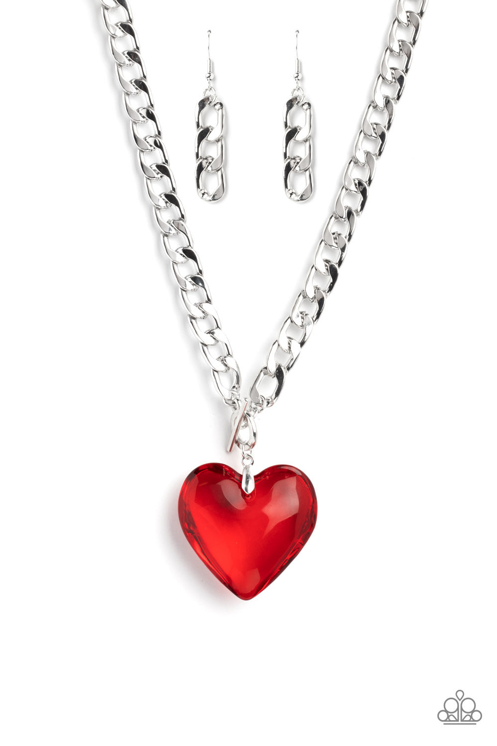 GLASSY-Hero - Red (Heart) Necklace (LOP-0323)