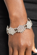 Load image into Gallery viewer, Scintillating Snowflakes - White (Rhinestone) Bracelet
