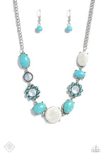 Load image into Gallery viewer, Cowboy Catwalk - Blue (Turquoise) Necklace (SSF-0323)
