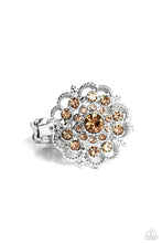 Load image into Gallery viewer, Love ROSE - Brown (Topaz Rhinestone) Ring
