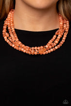 Load image into Gallery viewer, Layered Lass - Orange Necklace
