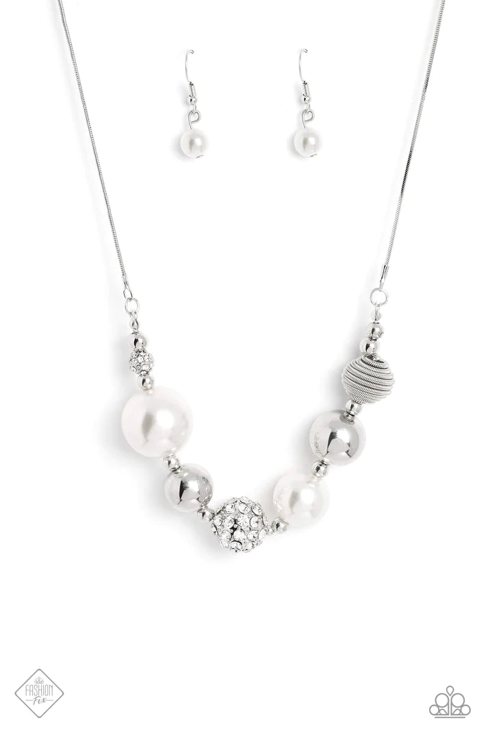 Caliber Choreographer - White (Pearl) Necklace (FFA-0423)