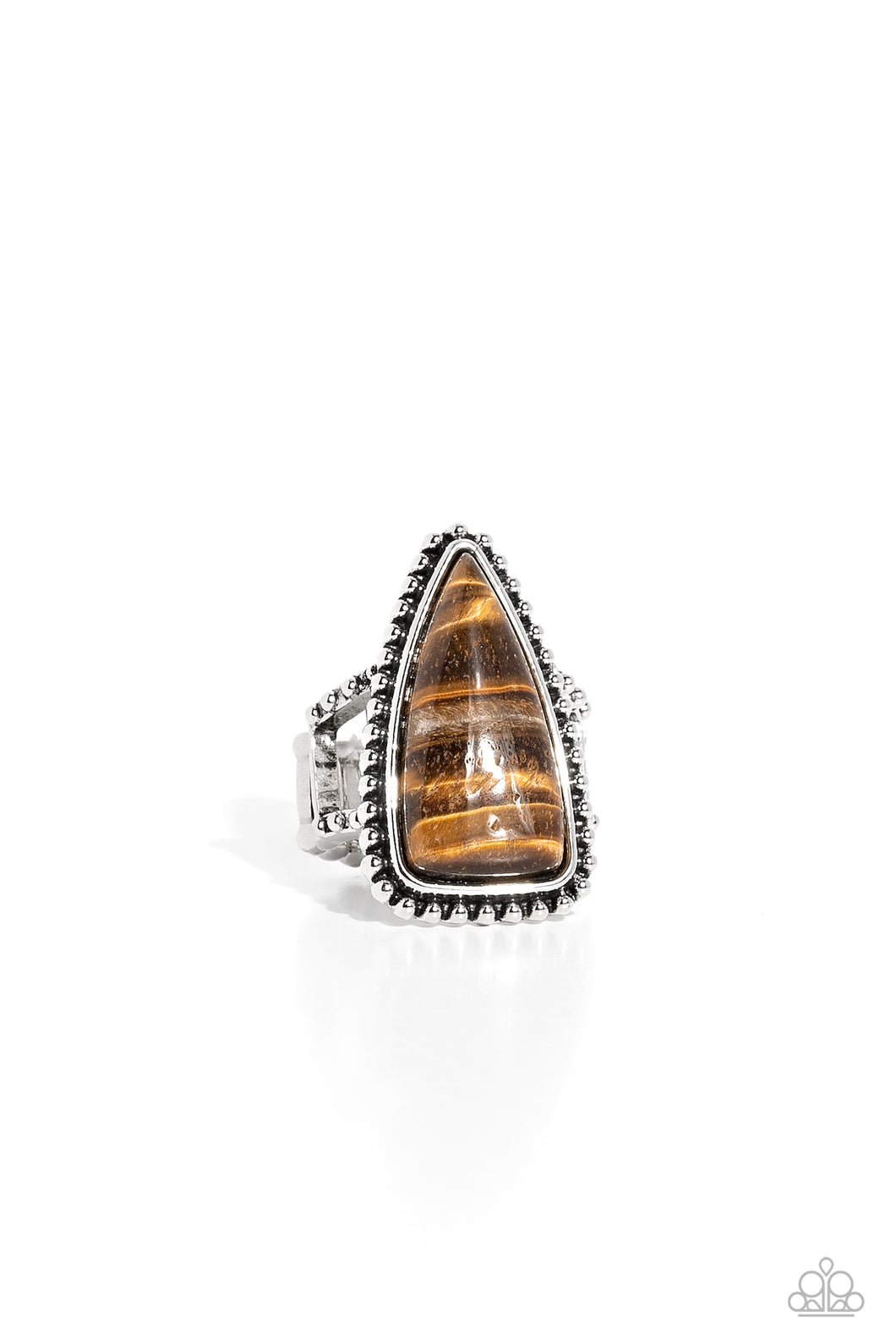 Earthy Engagement - Brown (Tiger's Eye) Ring