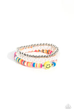 Load image into Gallery viewer, Run a SMILE - Multi (Smiley Face) Bracelet
