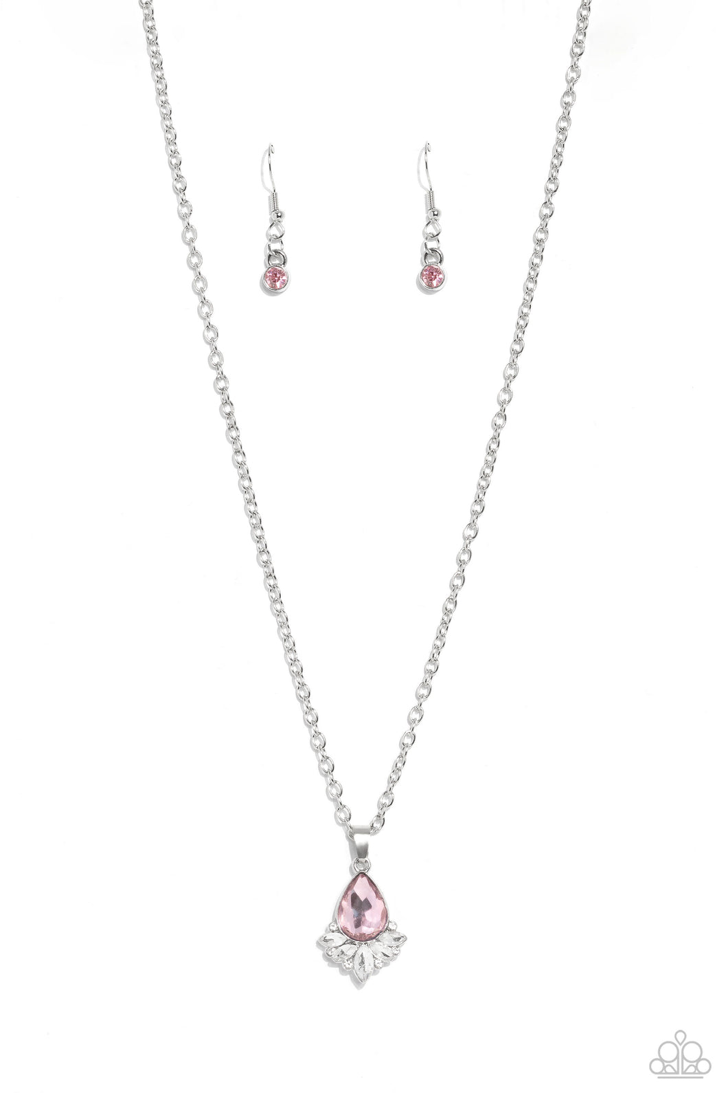 Fancy Fringe - Pink (Gem) Necklace