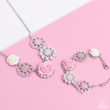 Load image into Gallery viewer, Tea Party Favors - Pink (Flowers) Necklace (LOP-0423)
