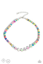 Load image into Gallery viewer, Psychedelic Glow - Multi (Choker)Necklace (SS-0423)
