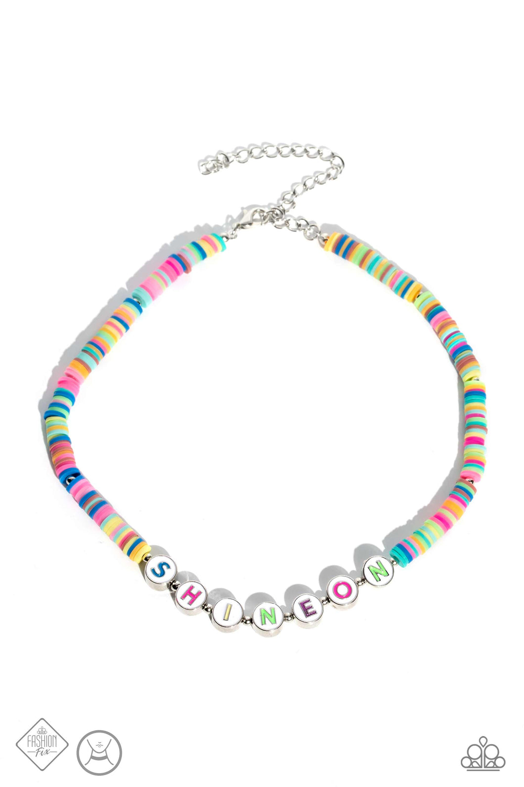 Psychedelic Glow - Multi (Choker)Necklace (SS-0423)