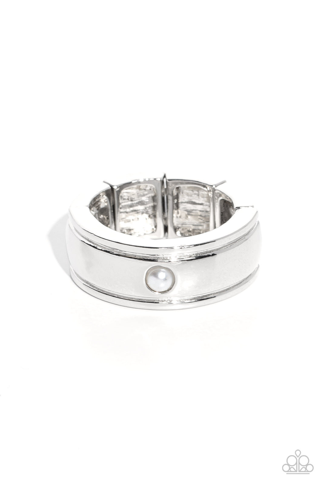 Seize the Sophistication - White (Pearl Center) Ring