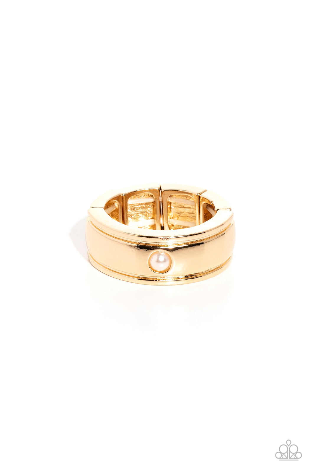 Seize the Sophistication - Gold (White bPearl center) Ring