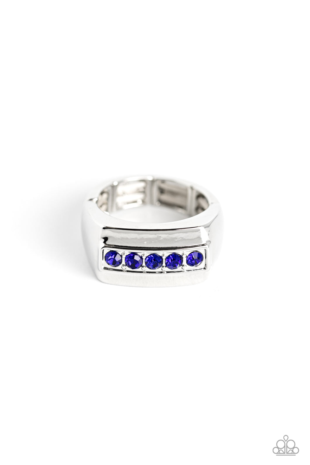 BRAWL For One - Blue (Rhinestone) Ring