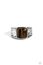 Load image into Gallery viewer, Regal Resistance - Brown (Tiger&#39;s Eye Stone) Ring
