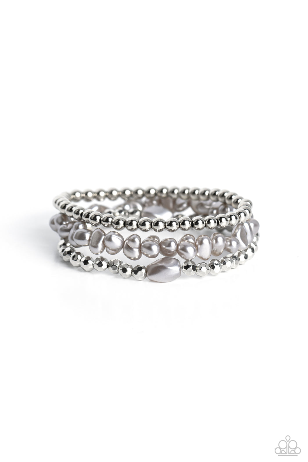 Effulgent Exchange - Silver (Gray Pearl) Bracelet