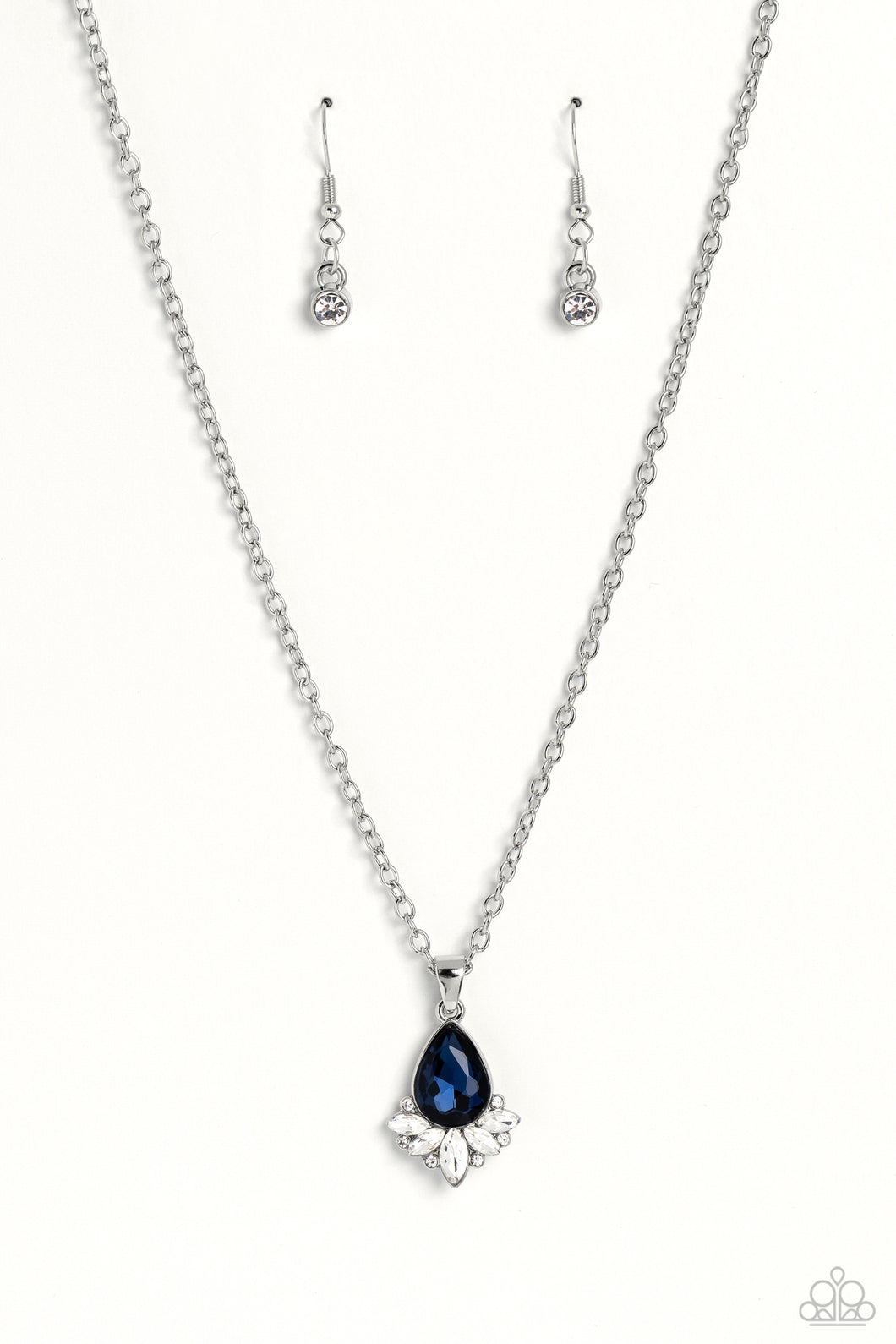 Fancy Fringe - Blue (Gem) Necklace