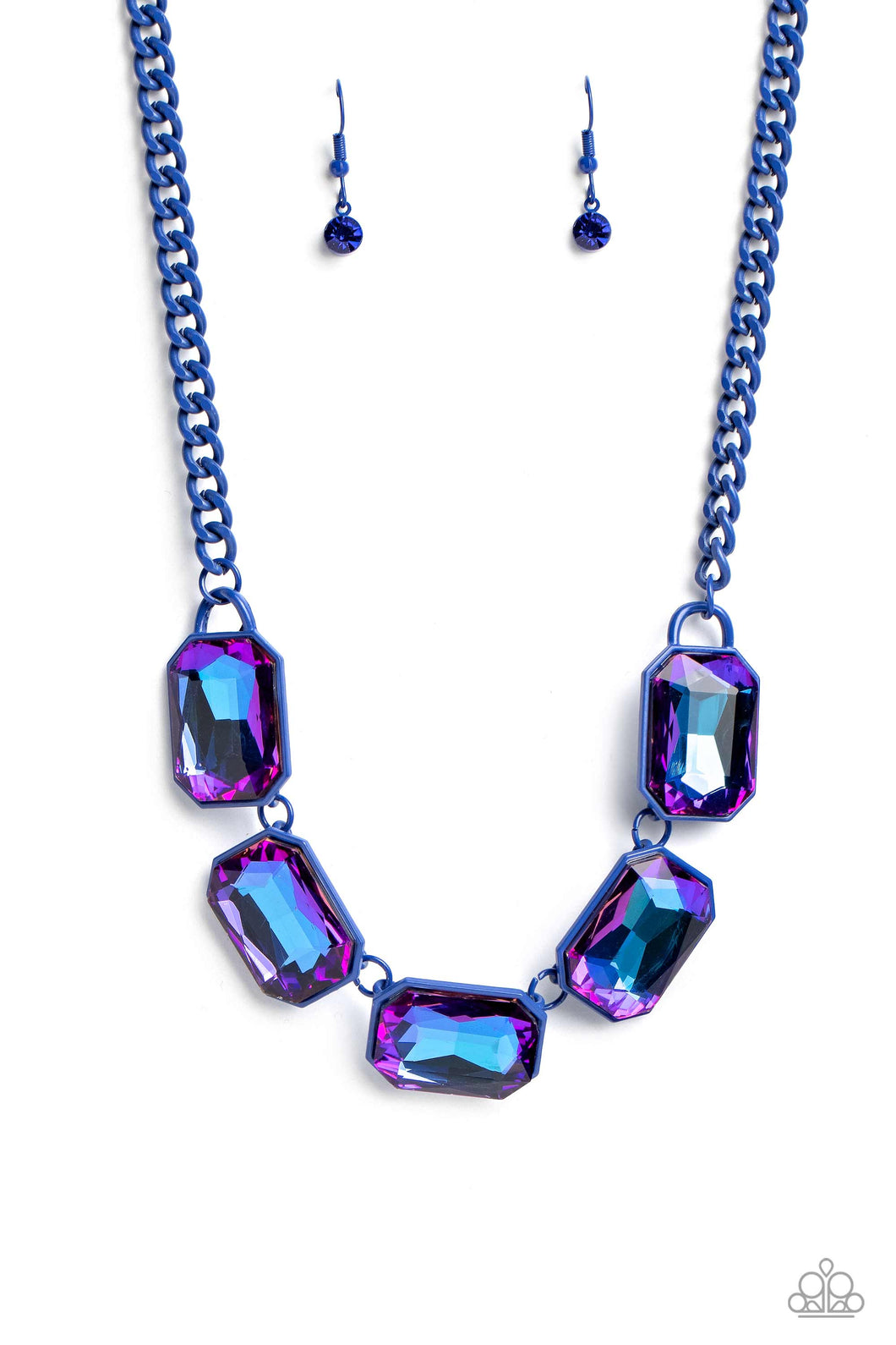 Emerald City Couture - Blue (Purple UV) Necklace (LOP-0623)