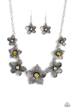 Load image into Gallery viewer, Free FLORAL - Yellow (Iridescent Center) Necklace
