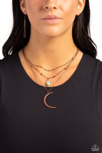 Load image into Gallery viewer, Lunar Landslide - Copper (Moon) Necklace
