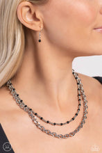 Load image into Gallery viewer, A Pop of Color - Black (Choker) Necklace
