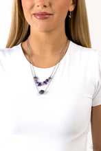 Load image into Gallery viewer, Chiseled Caliber - Purple (Amethyst Stone) Necklace
