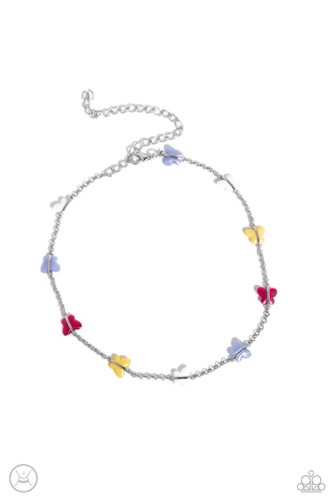 FLYING in Wait - Multi (Butterfly) Choker Necklace