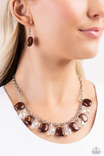 Load image into Gallery viewer, Welcome to BALL Street - Brown (Pearls) Necklace
