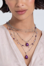 Load image into Gallery viewer, SASS with Flying Colors - Purple (Plum) Necklace
