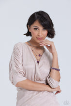 Load image into Gallery viewer, SASS with Flying Colors - Purple (Plum) Necklace
