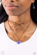 Load image into Gallery viewer, Wanderlust Wardrobe - Blue (Heart) Necklace
