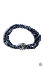 Load image into Gallery viewer, Twisted Theme - Blue (Bead) Bracelet
