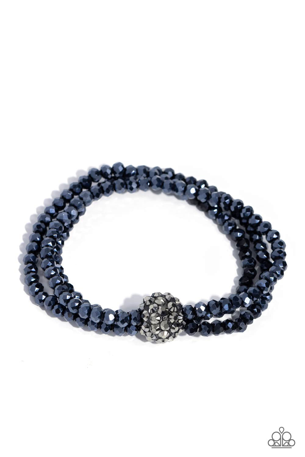 Twisted Theme - Blue (Bead) Bracelet