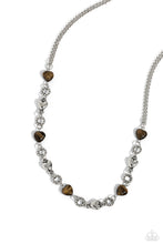 Load image into Gallery viewer, My HEARTBEAT Will Go On - Brown (Heart) Necklace
