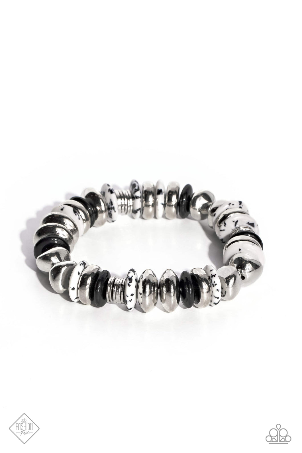 Harmoniously High-End - Black Bracelet (SSF-1023)