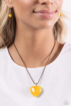 Load image into Gallery viewer, Serene Sweetheart - Yellow (Heart) Necklace
