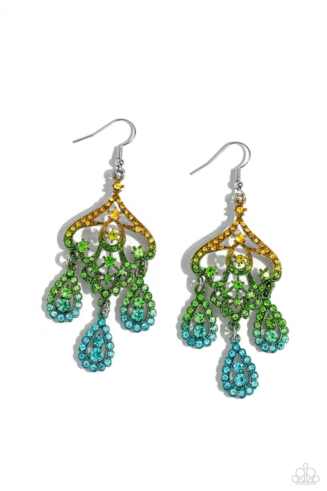 Chandelier Command - Multi (Rhinestone) Earring