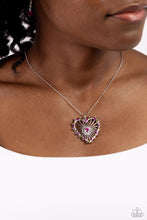 Load image into Gallery viewer, Flirting Ferris Wheel - Pink (Heart) Necklace
