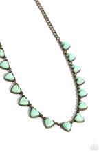 Load image into Gallery viewer, Sentimental Stones - Brass (Blue Heart) Necklace
