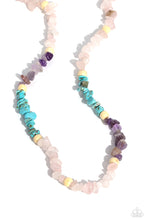 Load image into Gallery viewer, Soothing Stones - Pink (Turquoise,Amethyst, and Rose Quartz) Necklace
