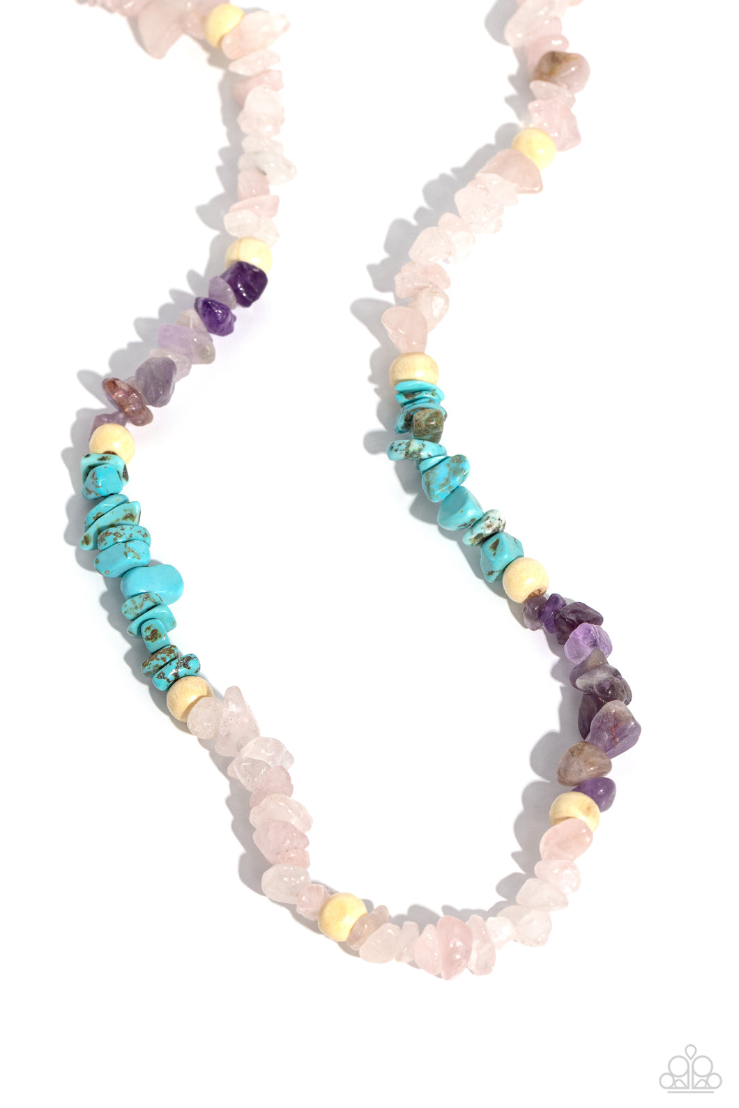 Soothing Stones - Pink (Turquoise,Amethyst, and Rose Quartz) Necklace