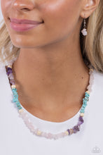 Load image into Gallery viewer, Soothing Stones - Pink (Turquoise,Amethyst, and Rose Quartz) Necklace
