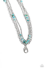 Load image into Gallery viewer, Seize the Stacks - Blue (Turquoise) Necklace (Lanyard)
