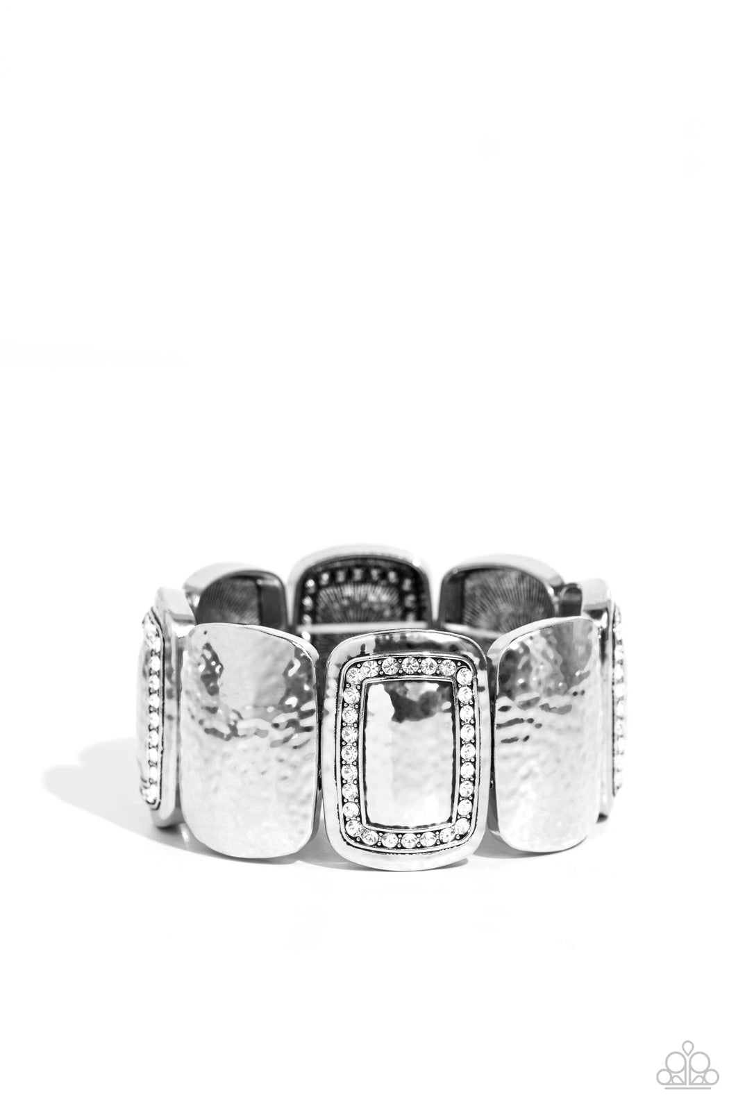 Refined Radiance - White (Rhinestone) Bracelet