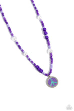 Load image into Gallery viewer, Pearly Possession - Purple (Seed Bead) Necklace
