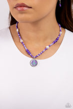 Load image into Gallery viewer, Pearly Possession - Purple (Seed Bead) Necklace
