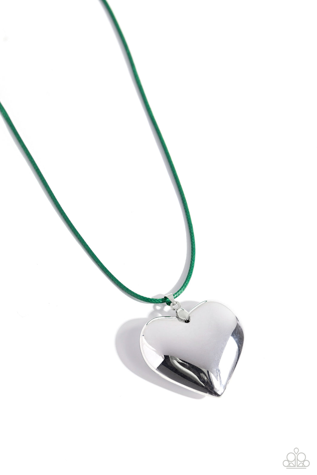 Devoted Daze - Green (Heart) Necklace