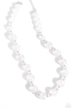 Load image into Gallery viewer, Timelessly Tantalizing - White (Opalescent Bead) Necklace
