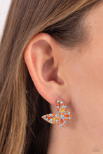Load image into Gallery viewer, Tilted Takeoff - Orange (Butterfly) Earring
