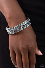 Load image into Gallery viewer, Wavy Whimsy - Blue (Iridescent) Bracelet
