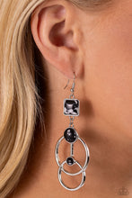 Load image into Gallery viewer, Interlocked Influence - Black Earring
